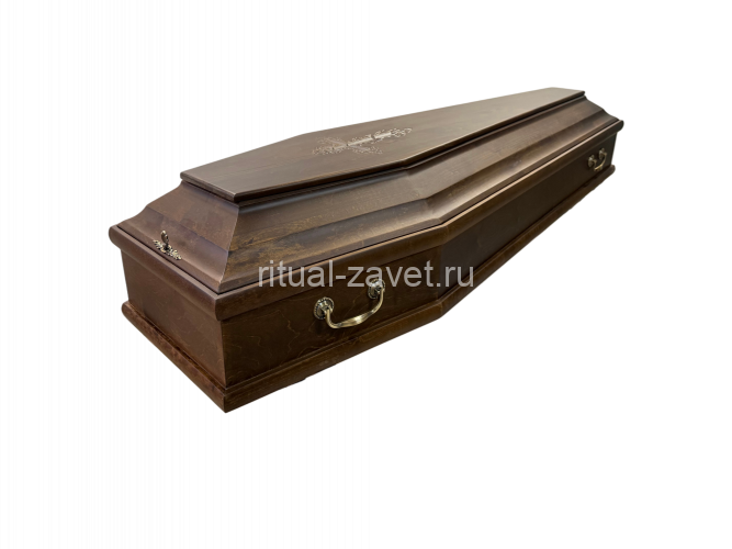 Гроб ИЖ 3 с крестом из массива березы