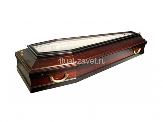 Гроб со стеклянной крышкой ФС-6 covid