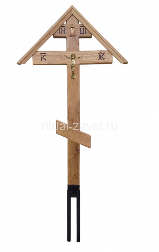 Крест на могилу Дуб Элит КЭ-06
