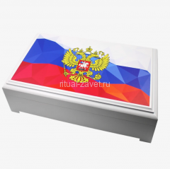 Шкатулка большая Эмаль белая